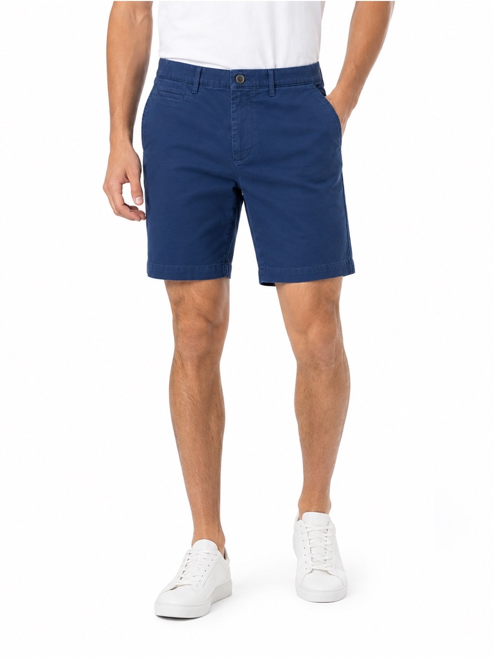 NWT Gap 31' Classic  Navy Chino Shorts stretch hits the knee
